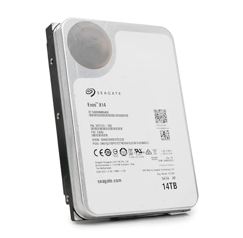 Seagate Exos X14 ST14000NM0408 14TB 7.2K RPM CMR SATA 6Gb/s 512e 3.5in Hard Drive (Renewed)