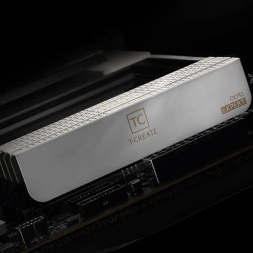 TEAMGROUP T-Create Expert CL30 Overclocking 10L DDR5 32GB Kit (2 x 16GB) 6000MHz (PC5-48000) Intel XMP 3.0 & AMD Expo Compatible Desktop Memory Module Ram Black - CTCED532G6000HC30DC01