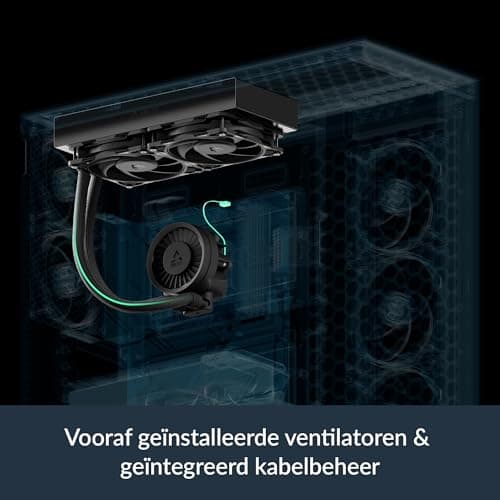 ARCTIC Liquid Freezer III Pro 240-240 mm AIO CPU Cooler, Water Cooling, 38 mm Radiator, PWM Pump, VRM Fan, AMD AM5/AM4, Intel LGA1851/1700 Contact Frame - Black