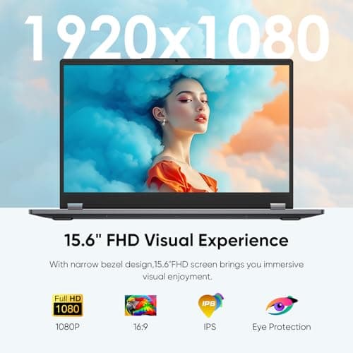 15.6" 2-in-1 Laptop | 16GB DDR4 RAM 512GB Storage | AMD Ryzen 3 3200U (up to 3.5GHz) | AMD Radeon Vega 3 | FHD Touchscreen | Windows 11 Pro | Wi-Fi 5 | BT5.1 | RJ45 | Backlit Keyboard, Gray