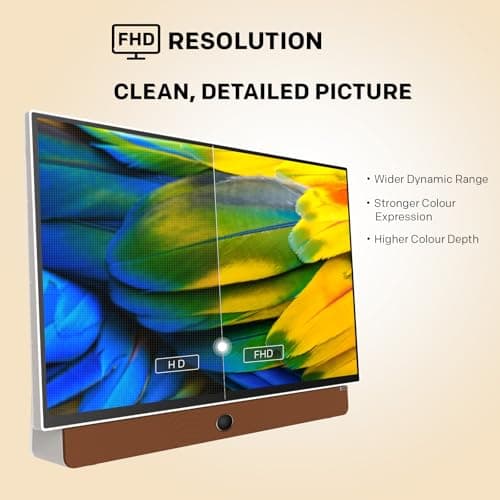 Skyworth 24-Inch Portable Smart Screen with Google TV, 3-Hour Battery Life 24P100 Companion Series 1080P FHD, Matte Screen, HDR10, Dolby Audio, LED, Bluetooth, Chromecast and Google Assistant