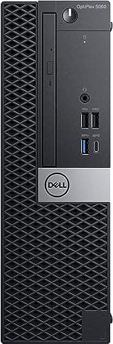 Dell Optiplex 5060 Desktop Computer | Hexa Core Intel i7 (3.2) | 32GB DDR4 RAM | 1TB SSD Solid State | Windows 11 Professional | Home or Office PC (Renewed), Black