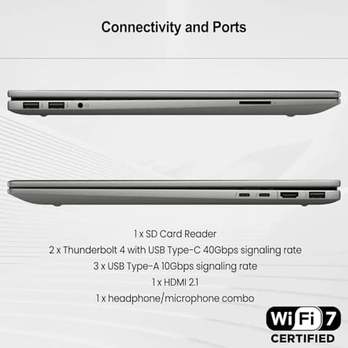 HP Envy 17.3" 4K Ultra 7 Business Laptop, 17.3" 4K UHD 3840 * 2160 Display, Intel Core Ultra 7 155H, 64GB DDR5 RAM, 2TB SSD, HDMI, Webcam, Backlit KB, Wi-Fi 7, W11P, Adata 512 External SSD Bundle