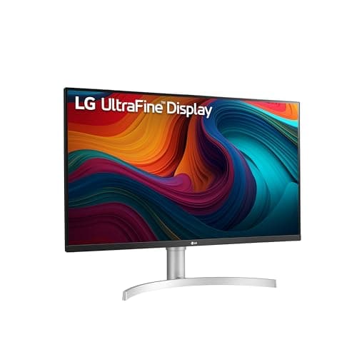 LG 32UN650-W Monitor 32" UHD (3840 x 2160) IPS Ultrafine Display, HDR10 Compatibility, DCI-P3 95% Color Gamut, AMD FreeSync, 3-Side Virtually Borderless Design, Height Adjustable Stand - Silve/White