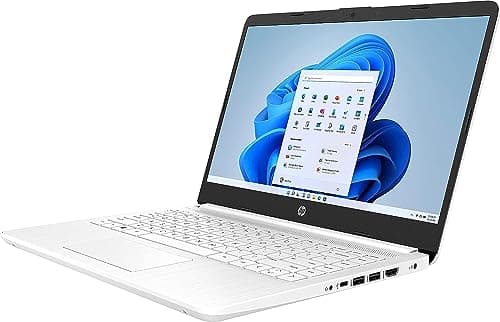 HP 14" Ultral Light Laptop for Students and Business, Intel Quad-Core N4120, 16GB RAM, 128GB Storage(64GB eMMC+64GB Ghost Manta SD), 1 Year Office 365, Webcam, HDMI, WiFi, USB-A&C, Win 11 S