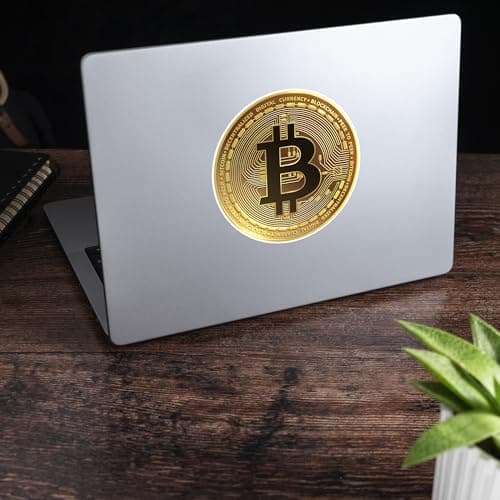 Crypto Mining Bull Trading Bitcoin Money Sticker – Cryptocurrency Enthusiast Car Bumper & Window Sticker Laptop Skateboard Luggage Sticker for Truck Hardhat Stickers for Men and Woman 4.5" so38