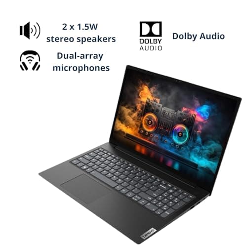 Lenovo V15 Laptop, 15.6" FHD Display, AMD Ryzen 5 5500U Hexa-core Processor (Beat Intel i7-1065G7), 16GB RAM, 512GB SSD, HDMI, RJ45, Numeric Keypad, Wi-Fi, Windows 11 Pro, Black