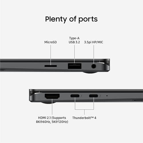 SAMSUNG 16” Galaxy Book5 Pro 360 Copilot+ PC, AI Business Laptop, Windows 11 Pro, Intel Core Ultra 7 Processor 258V, 3K AMOLED Touchscreen, 32GB / 1TB, 120HZ, 2025 Model NP964QHA-KG2US, Gray