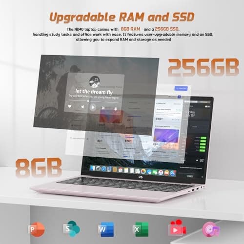 15.6" FHD IPS Student-Laptop Computer - 8GB RAM 256GB SSD, 4 Cores 13th Gen Intel N150(Beat to i3-1115G4, Up to 3.6GHz), 65W GaN Type-C, Fingerprint, Backlit Keyboard, Wi-Fi 6, BT5.2, Numpad