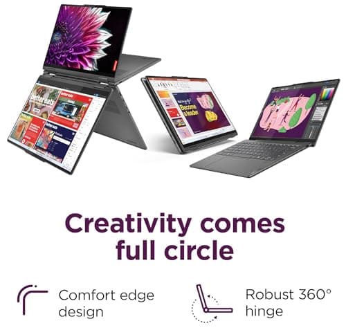 Lenovo Yoga 7i 2-in-1 Business Laptop (16" FHD+ Touchscreen, Intel Ultra 7 155U (Beat i7-1355U), 16GB DDR5 RAM, 1TB SSD) Fingerprint, Backlit, FHD IR Webcam, Thunderbolt 4, Win 11 Home, 2025 AI PC