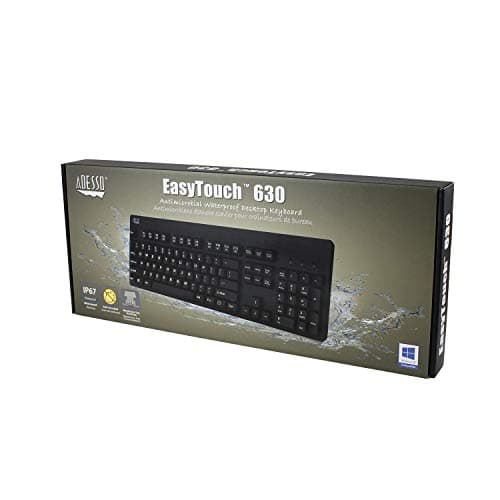 Easy Touch 630Ub, Wired Waterproof Keyboard (AKB-630UB), Black