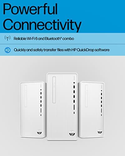 HP Pavilion TP01-3016 Home & Business Desktop, 12th Gen Intel® Core i5-12400, 12 GB DDR4 RAM, 512 GB SSD,Wi-Fi 6 + and Bluetooth® 5.2, Sleek and Compact Tower Design, No Optical Drive (Renewed)
