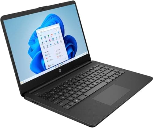 HP 14" HD (1366 x 768) Display Laptop, Intel Celeron N4120, 1.1GHz, 4GB Memory, 128GB eMMC, Windows 11 Home in S Mode, One Year Office 365 Included, Jet Black, 14-dq0761dx