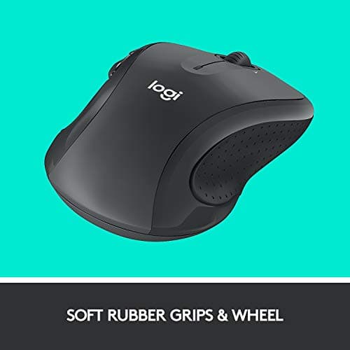 Logitech M510 Wireless Mouse, Mouse for Laptop and PC with USB Unifying Receiver, Programmable Buttons - Graphite