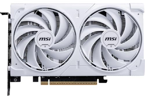 MSI Gaming RTX 5060 8G Ventus 2X OC White Graphics Card (8GB GDDR7,128-bit, Extreme Performance: 2535 MHz, DisplayPort x3 2.1a, HDMI 2.1b, NVIDIA Blackwell Architecture)