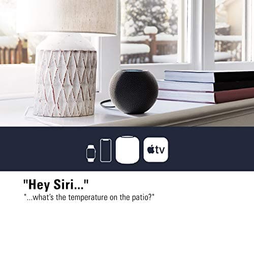 Eve Weather - Apple HomeKit Smart Home, Connected Outdoor Weather Station for Tracking Temperature, Humidity & Barometric Pressure, Precision Sensors, Wireless, Bluetooth and Thread