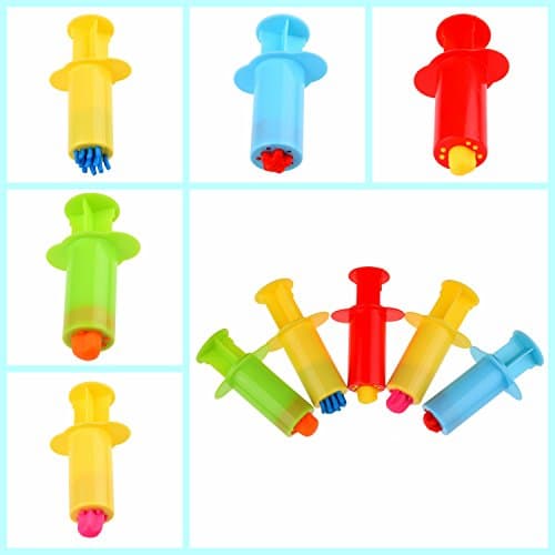 Kare & Kind® Set of 10 pcs Smart Dough Tools Kit with Extruder Machine (10 Extruder Tools)