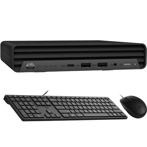 HP Elite Mini 600 G9 MFF Business Desktop Computer, 13th Gen Intel 14 Cores i5-13500T (Beat i7-12700T), 16GB DDR5 RAM, 512GB PCIe SSD, WiFi 6, Bluetooth, Keyboard and Mouse, Windows 11 Pro, Tilsiy