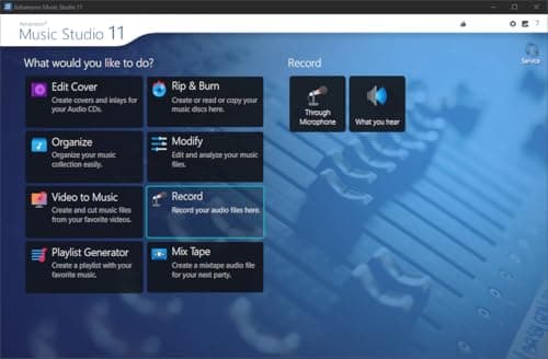 Music Studio 11 - Music software to edit, convert and mix audio files - Eight music programs in one for Windows 11, 10