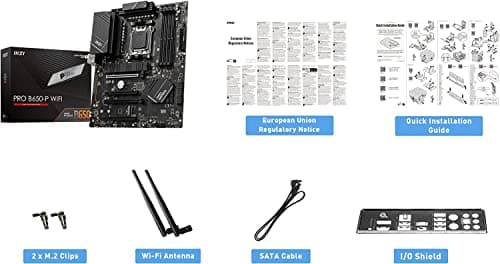 INLAND AMD Ryzen 5 9600X 6-Core 12-Thread AM5 5.4 GHz Unlocked Desktop Processor with PRO B650-P WiFi ProSeries Motherboard (ATX, DDR5, PCIe 4.0)