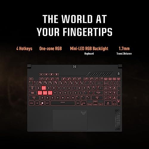 ASUS TUF Gaming A15 (2023) Gaming Laptop, 15.6” FHD 144Hz, 100% sRGB Display, GeForce RTX 4060, AMD Ryzen 7 7735HS, 16GB DDR5, 1TB PCIe SSD, Wi-Fi 6, Windows 11, FA507NV-EH74