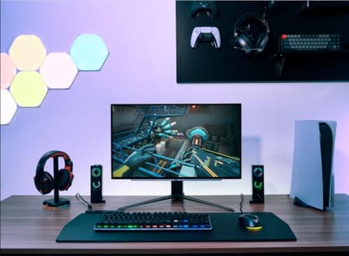 LG ‎27GS93QE 27-inch Ultragear OLED Gaming Monitor QHD 1440p 240Hz 0.03ms DisplayHDR True Black 400 AMD FreeSync Premium Pro NVIDIA G-Sync HDMI 2.1 DisplayPort Tilt/Height/Pivot Stand Black