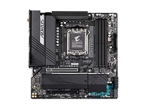 GIGABYTE B650M AORUS Elite AX (AM5/ LGA 1718/ AMD B650/ Micro-ATX/ 5-Year Warranty/ DDR5/ 2* M.2/ PCIe 5.0/ USB 3.2 Gen2X2 Type-C/Intel 2.5GbE LAN/Q-Flash Plus/EZ-Latch/Gaming Motherboard)