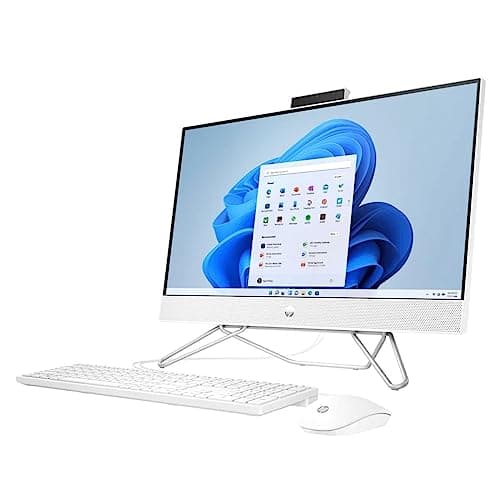 HP All-in-One 24-CB00 2023 All-in-One Desktop 23.8” FHD | Intel Celeron J4025 2-Core Intel UHD Graphics 600 | 32GB DDR4 1TB SSD | Bluetooth 5 | Windows 10 Pro | Starry White