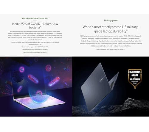 ASUS Vivobook 14" FHD Slim Laptop, Latest 10Cores i5-1334U, Intel UHD Graphics, USB C, Webcam, 2025 Model, Win11 (R7 7730U)