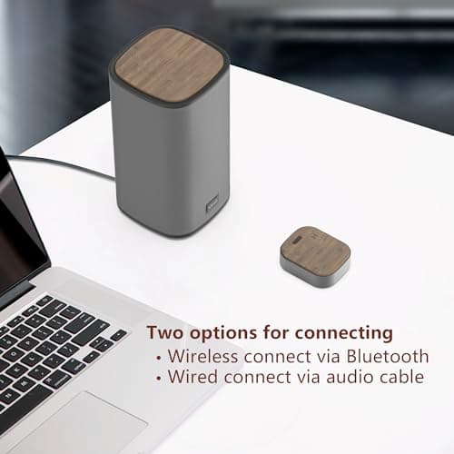Bluetooth Computer Speakers with Wireless Touch Control Pod for PC Laptop/Desktop Wireless Stereo Gaming Speakers, 4 EQ Modes, Aesthetic Style, 2024 New Model