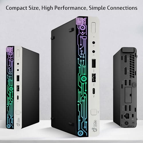 BTO HP RGB G4 Mini PC - Intel Core i5-8th Gen Upto 3.50Ghz | 32GB DDR4 Ram | 1TB NVMe SSD | New Dual FHD 24-inch Monitors | Windows 11 Pro | RGB Keyboard Set | Micro pc Home/Office (Renewed)