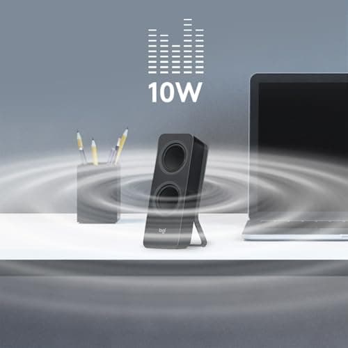 Logitech Z207 2.0 Stereo Computer Speakers with Bluetooth