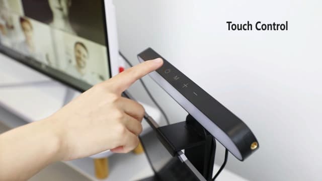yAyusi Dual-lamp Video Conference Lighting, LED Streaming Light with Remote and Touch Control, Zoom Lighting for Computer,Webcam Laptop Monitor Ring Light for Video Calls/Zoom Meetings/Video Recording