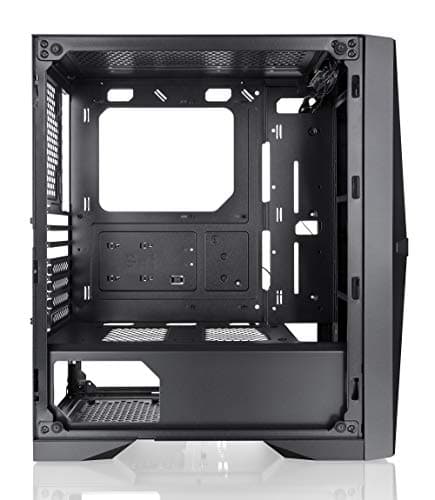 RAIJINTEK SILENOS MS PRO, PC Case ATX Tower with Mesh at Front and Tempered Glass (4.0mm) Side Panel, Comes with Pre-Installed 2pcs 200mm ARGB Fans at Front and 1pcs 120mm ARGB Fan at Rear.