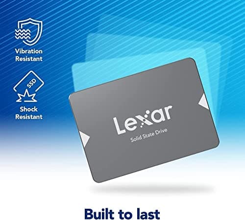 Lexar 512GB NS100 SSD 2.5 Inch SATA III Internal Solid State Drive, Up to 550MB/s Read, Gray (LNS100-512RBNA)
