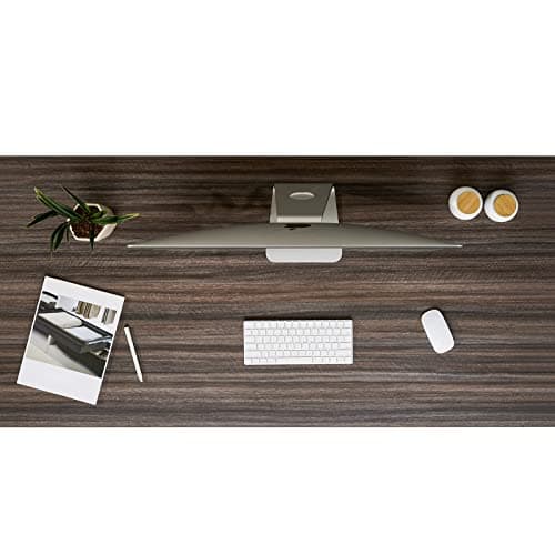 Kaboon 60x24 inches Tabletop, Solid One-Piece Desktop for Sit Stand Desk, Double Desks, L Desk DIY,Wood Countertop Home or Commercial Use 1 inch Thick, Eucalyptus/Rustic Wood, 23.62" D x 59.1" W