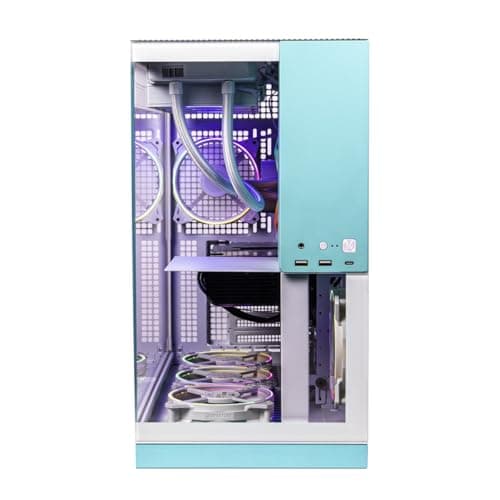 Skytech Gaming Aqua Desktop PC, Ryzen 7 7700X 4.5 GHz (5.4GHz Turbo), NVIDIA RTX 5060, 1TB Gen4 NVMe SSD, 32GB DDR5 RAM 5600 RGB, 850W Gold ATX 3 PSU, 360mm ARGB AIO, Wi-Fi, Win 11