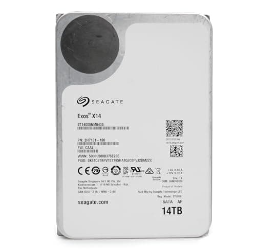 Seagate Exos X14 ST14000NM0408 14TB 7.2K RPM CMR SATA 6Gb/s 512e 3.5in Hard Drive (Renewed)