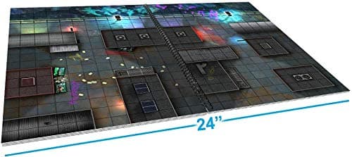 Loke Giant Book of Cyberpunk Battle Mats , Red