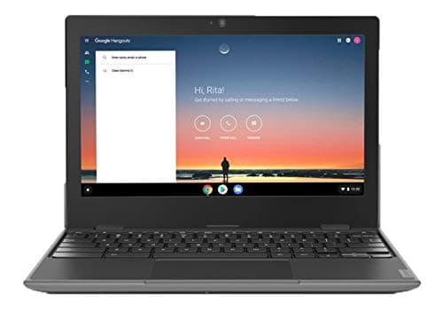 Lenovo 100E Chromebook 2ND Gen Laptop, 11.6" HD (1366 X 768) Display, MediaTek MT8173C Processor, 4GB LPDDR3 RAM, 16GB eMMC TLC SSD, Powervr GX6250, Chrome OS, 81QB000AUS, Black