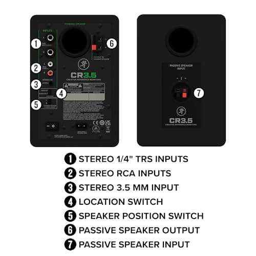 Mackie CR3.5 3.5-inch Powered Studio Monitors