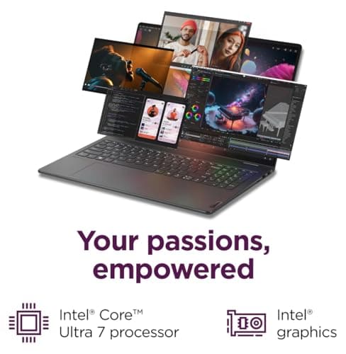 Lenovo Yoga 7i 2-in-1 Business Laptop (16" FHD+ Touchscreen, Intel Ultra 7 155U (Beat i7-1355U), 16GB DDR5 RAM, 1TB SSD) Fingerprint, Backlit, FHD IR Webcam, Thunderbolt 4, Win 11 Home, 2025 AI PC