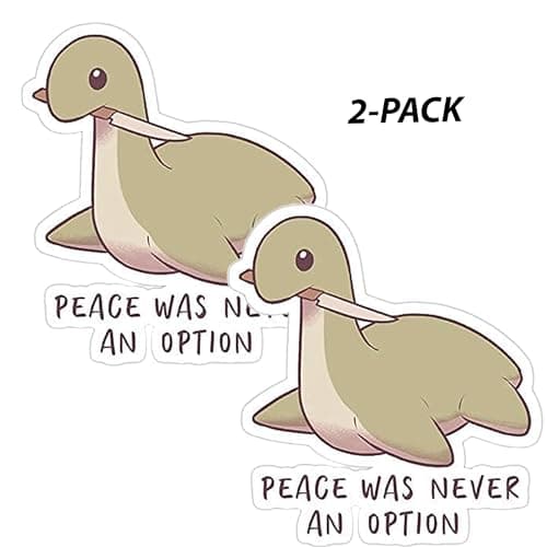 2-Pack Meme Nessy Nessie Apex Legends Knife Sticker Decal Vinyl - 4 Inches - for Car Truck SUV Van Window Bumper Wall Laptop Tablet Cup Tumbler and Any Smooth Surface