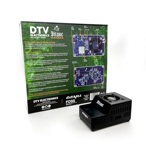 DTV ELECTRONICS Bitaxe Gamma Open Source Bitcoin ASIC Miner - 1.2 TH/s Hash Rate, Low Power Consumption - Vitax Gamma - Quiet Solo Bitcoin Miner for Home Use