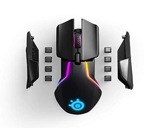 SteelSeries Rival 650 Quantum Wireless Gaming Mouse - Rapid Charging, 12,000 Cpi Dual Sensor, 256 Weight Configs, 8 Zone RGB Lighting