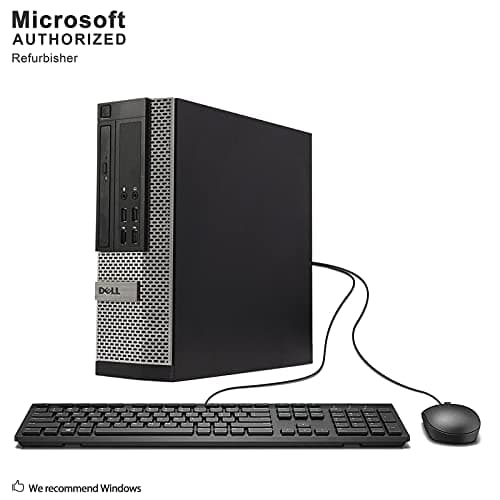 Dell Optiplex 790 Core i5 3.1GHz, 1TB Hard Drive, 16GB Memory, Windows 10 x64, Dual 19 Monitors (Renewed)