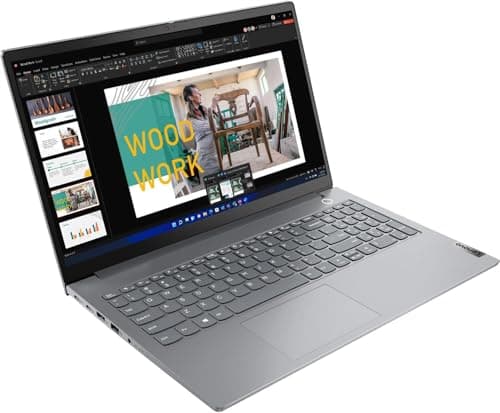 Lenovo ThinkBook 15 Gen 4 Business Laptop (15.6" FHD Anti-Glare, Intel 10-Core i7-1255U, 40GB RAM, 1TB SSD), 1080p Webcam, Fingerprint, Thunderbolt 4, Ethernet, Wi-Fi 6, Win 11 Pro w/Copilot, Grey