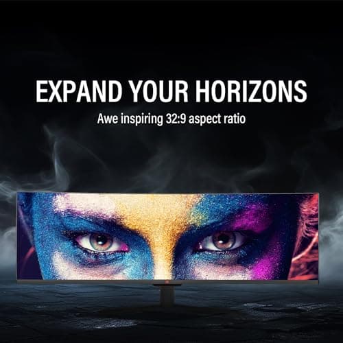 Deco Gear 49" Curved Ultrawide Gaming Monitor | 32:9 | 3840x1080 | 144Hz | 3000:1 | E-LED | 2 HDMI | 2 Display Port