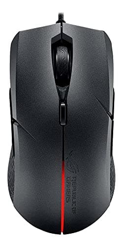 ASUS Ambidextrous Optical Gaming Mouse - ROG Strix Evolve | Wired Gaming Mouse for PC | 7200 DPI, Omron Switches | 4 Customizable Ergonomic Styles | Aura Sync RGB, Armoury II