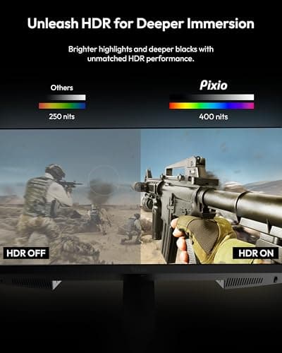 Pixio PX277 Prime Neo 27 inch 180Hz Refresh Rate QHD 1440p Resolution Fast IPS Panel 1ms GTG Response Time Gaming Monitor with Adaptive Sync